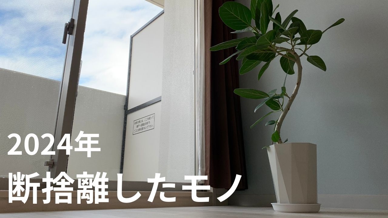 2024年|断捨離したものとコツ | 蓄財系ミニマリスト これすけ